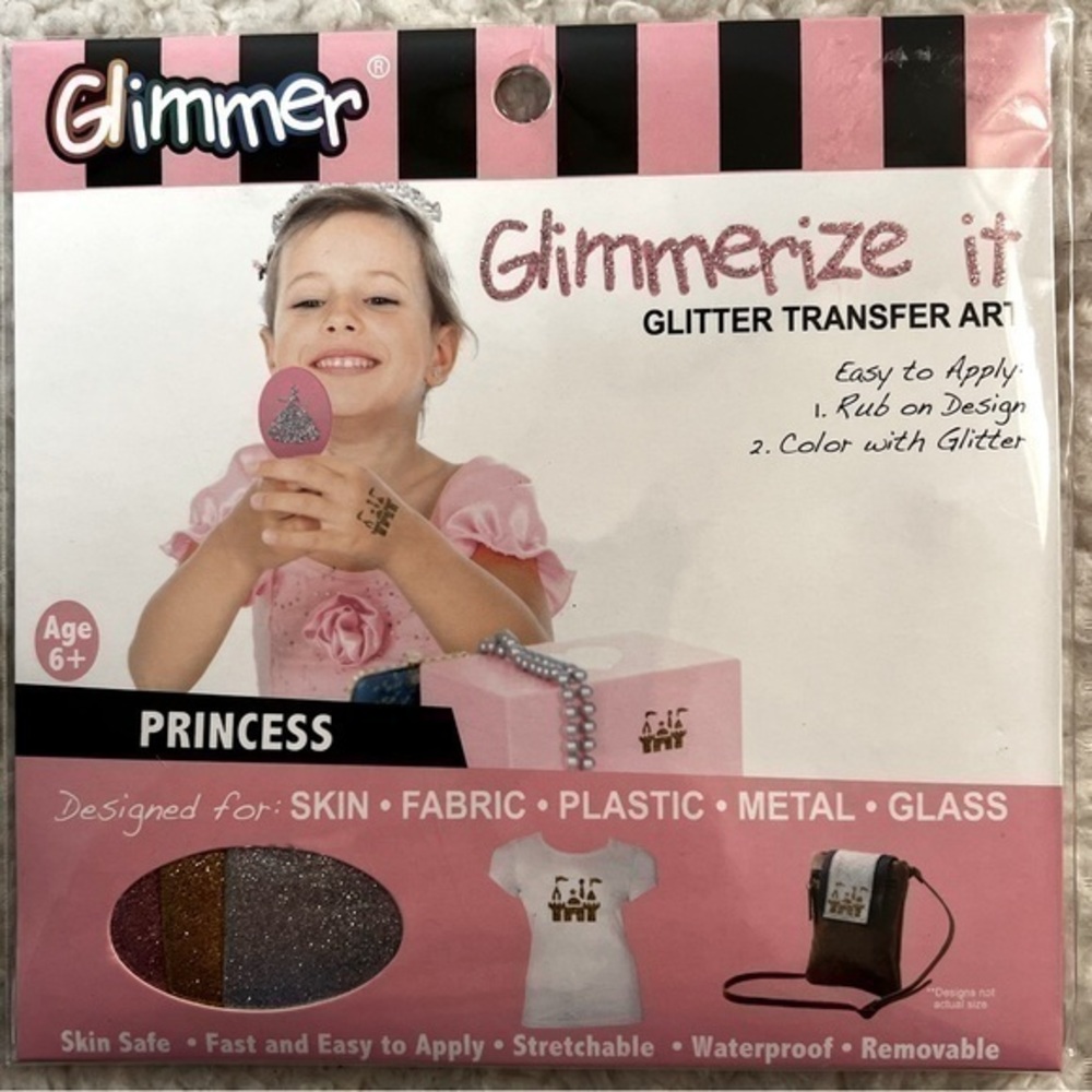 Glimmer Body Art "Princess" Glitter Transfer Art